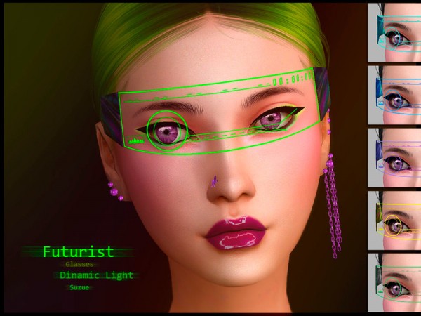  The Sims Resource: Futurist Glasses Apocalypse by Suzue