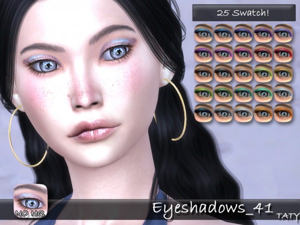  The Sims Resource: Eyeshadows 41 by Taty