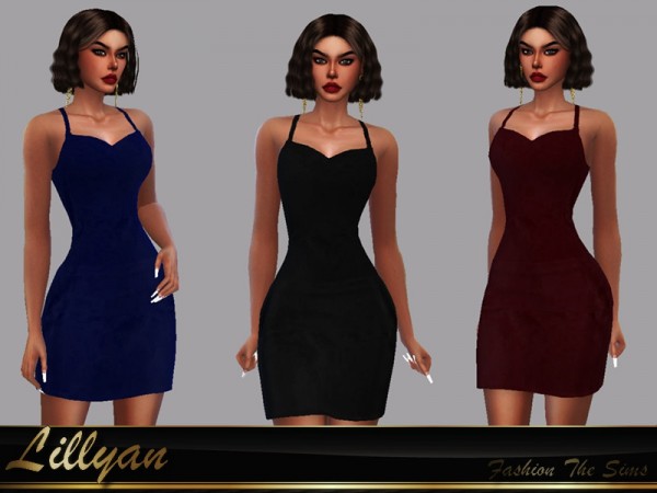  The Sims Resource: Dress Patricia by LYLLYAN