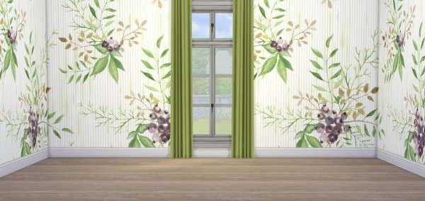  Simplistic: Leafy (4 tile) Wallpaper