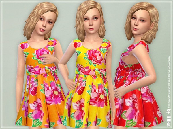  The Sims Resource: Girls Dresses Collection P141 by lillka