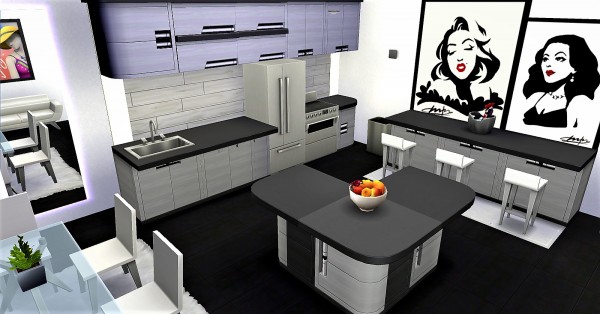  Luniversims: Modern Kitchen 2.0 by  Clara81