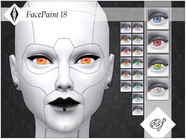  The Sims Resource: Face Paint 18 by AleNikSimmer