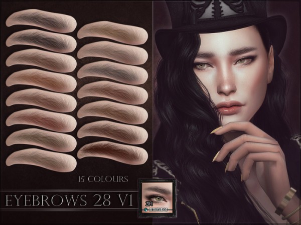  The Sims Resource: Eyebrows 28 V1 by RemusSirion