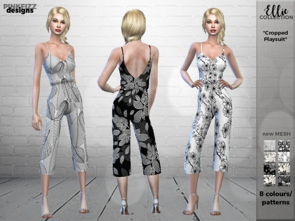  The Sims Resource: Ellie Playsuit by Pinkfizzzzz