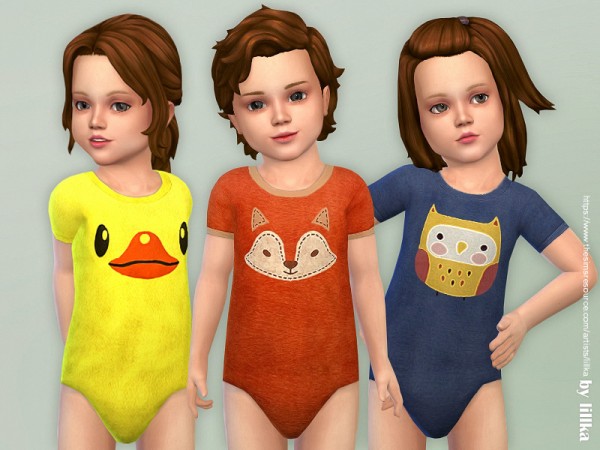  The Sims Resource: Toddler Onesie 09 by lillka