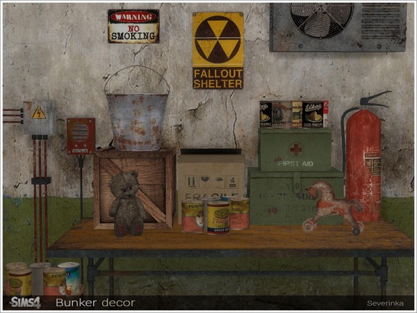  The Sims Resource: Bunker decor by Severinka