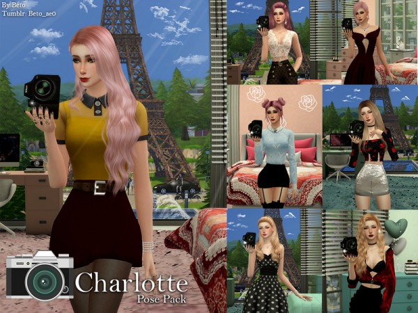  The Sims Resource: Charlotte   Pose Pack by Beto ae0