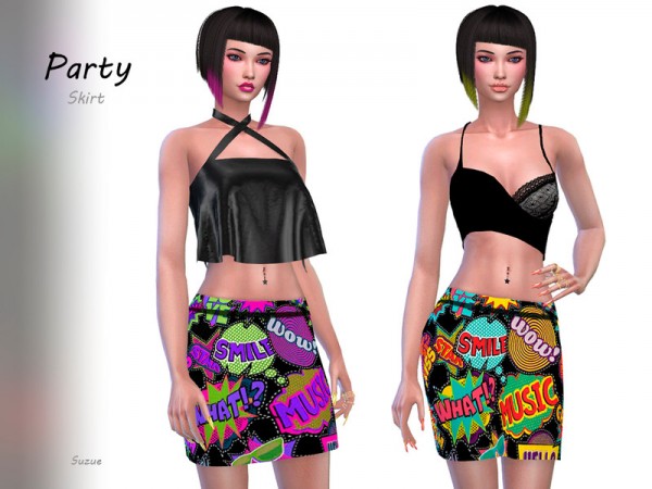  The Sims Resource: Party Skirt by Suzue