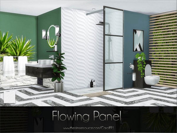  The Sims Resource: Flowing Panel by Caroll91