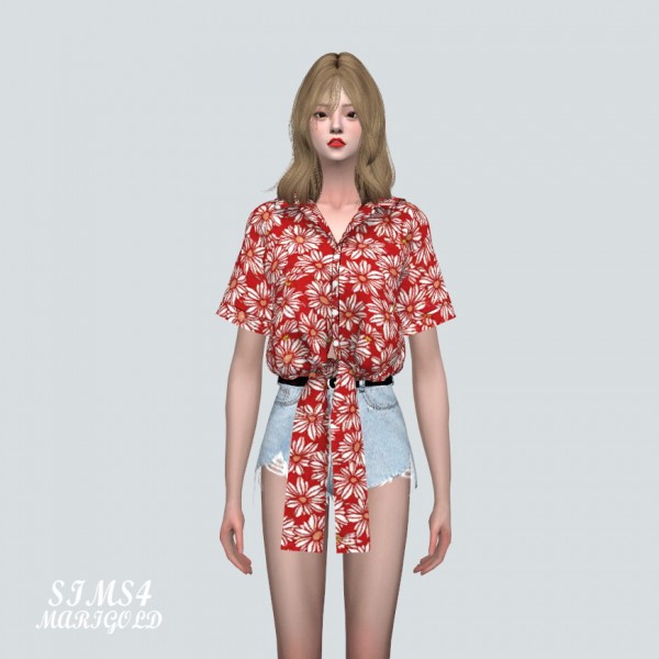  SIMS4 Marigold: JJ Flower Shirts