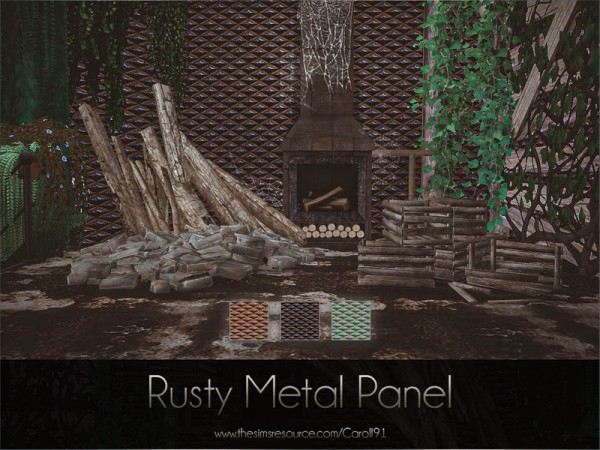  The Sims Resource: Rusty Metal Panel by Caroll91