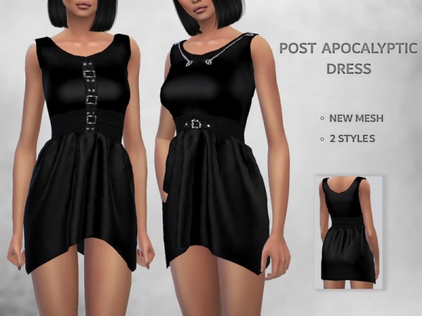  The Sims Resource: Post Apocalyptic Dress by Puresim