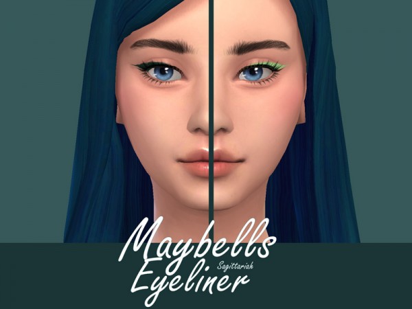  The Sims Resource: Maybells Eyeliner by Sagittariah