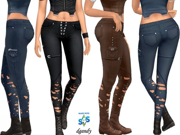  The Sims Resource: Apocalypse Jeans 20200505 by dgandy