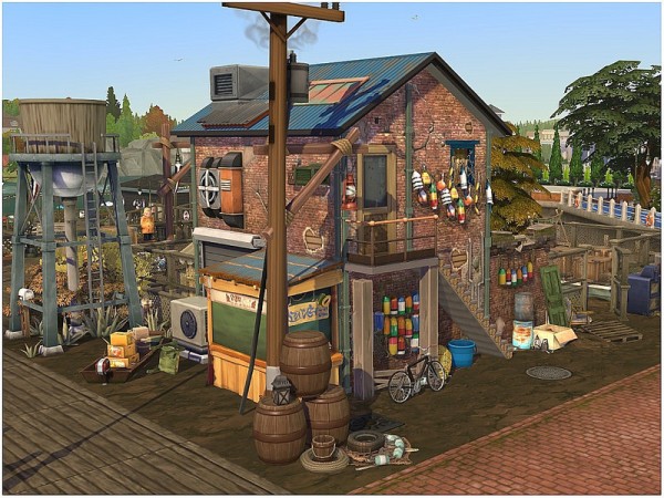  The Sims Resource: Tiny Fisherman Cottage by lotsbymanal