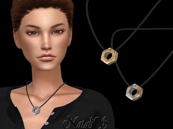  The Sims Resource: Hex nut pendant by NataliS