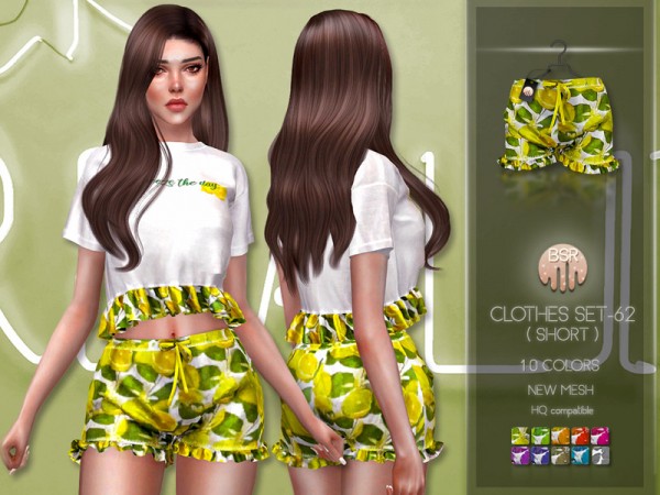  The Sims Resource: Clothes SET 62 (SHORT) BD242 by busra tr