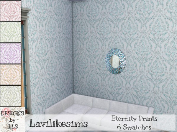  The Sims Resource: Eternity Print Walls by lavilikesims