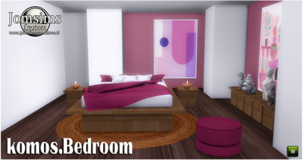  Jom Sims Creations: Komos bedroom