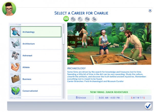  Mod The Sims: Archaeology Career by Retr0