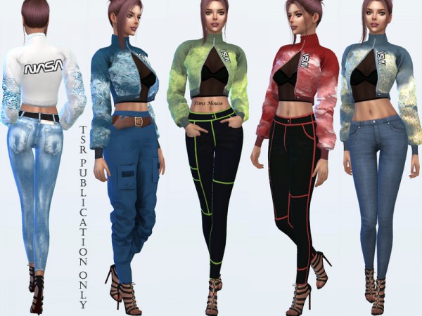  The Sims Resource: Womens sports jacket with print by Sims House