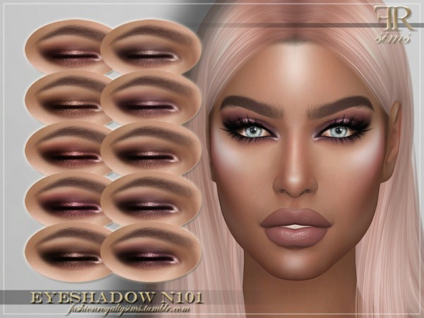  The Sims Resource: Eyeshadow N101 by FashionRoyaltySims