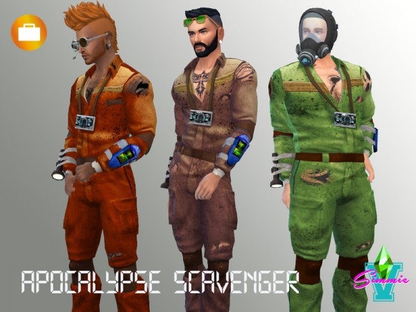  The Sims Resource: Apocalypse Scavenger Outfit by SimmieV