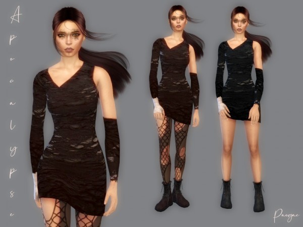  The Sims Resource: Apocalypse Dress by Paogae