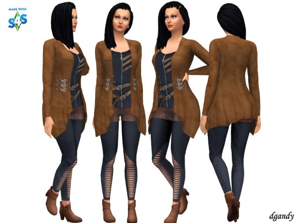  The Sims Resource: Apocalypse Outfit 20200502 by dgandy