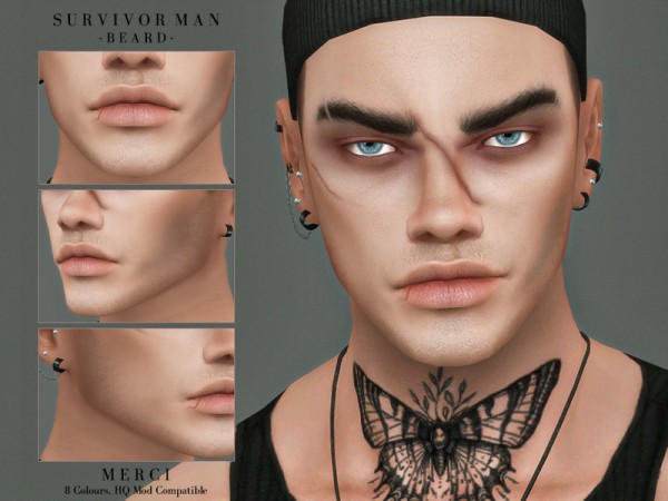  The Sims Resource: Survivor Man Beard by Merci