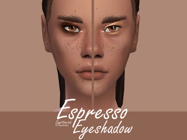  The Sims Resource: Espresso Eyeshadow by Sagittariah