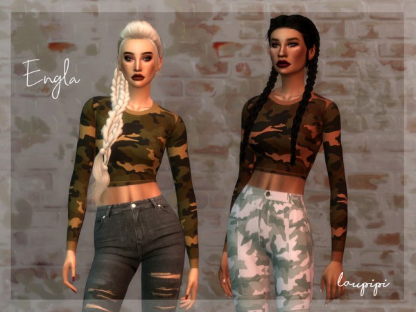  The Sims Resource: Apocalypse Engla Top by laupipi