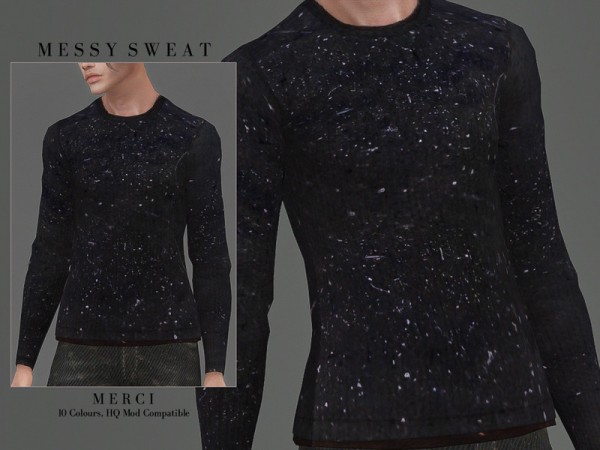  The Sims Resource: Messy Sweat by Merci