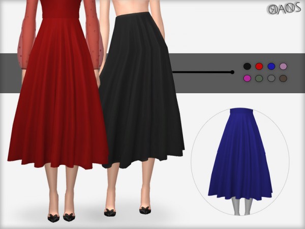  The Sims Resource: Lurex Skirt V2 by OranosTR
