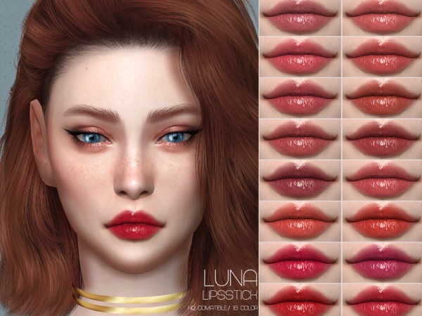  The Sims Resource: Luna Lipstick by Lisaminicatsims
