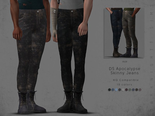  The Sims Resource: Apocalypse Skinny Jeans by DarkNighTt