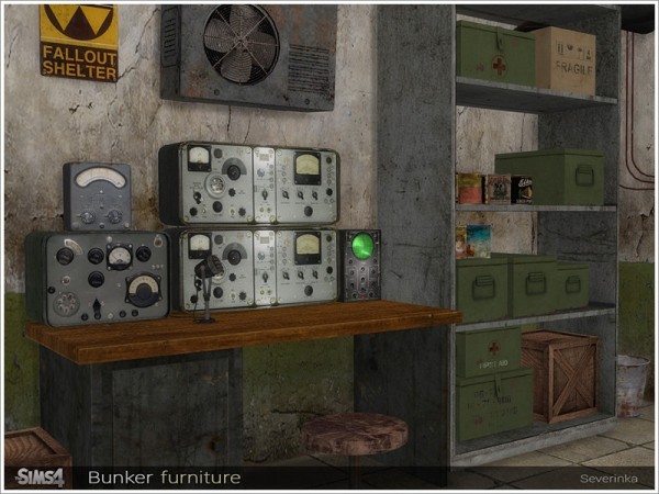  The Sims Resource: Bunker furniture by Severinka