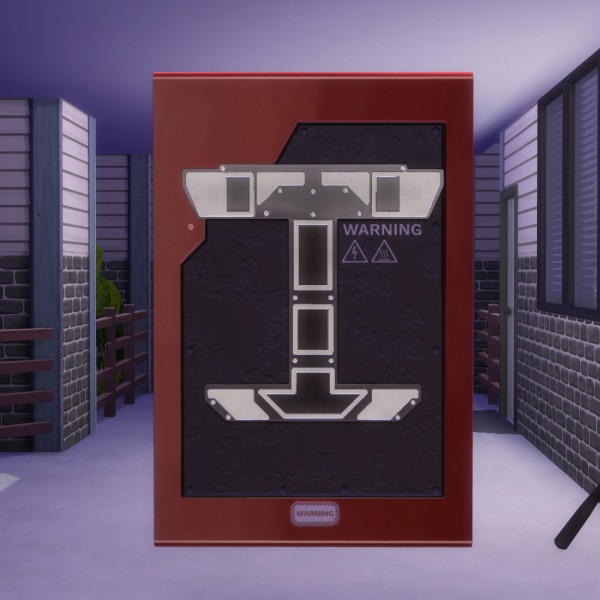  Mod The Sims: Teslas Powewall (wall Decoration) by mule123