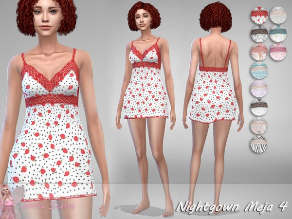  The Sims Resource: Nightgown Meja 4 by Jaru Sims