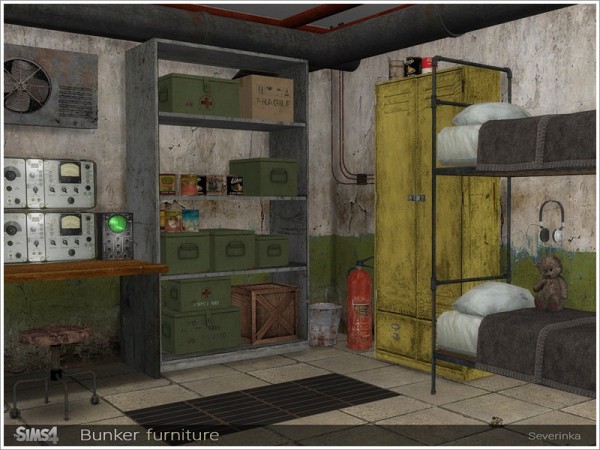  The Sims Resource: Bunker furniture by Severinka