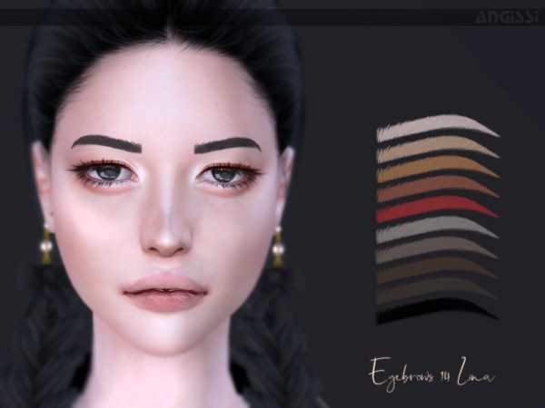  The Sims Resource: Eyebrows14 Lina by ANGISSI