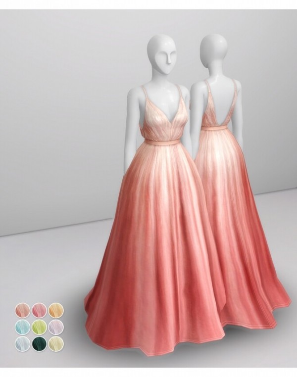  Rusty Nail: Peach Silk Gown