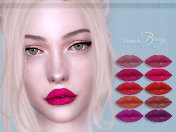  The Sims Resource: Lipstick Berry by ANGISSI
