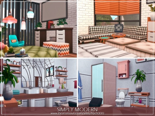  The Sims Resource: Simply Modern House by MychQQQ