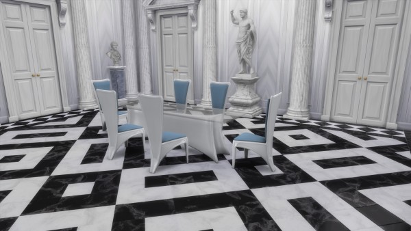  Mod The Sims: Luxury Dining Table 1x3 by TheJim07