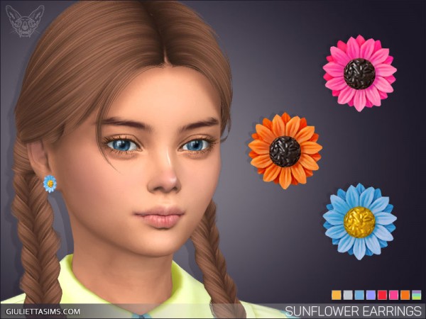  Giulietta Sims: Sunflower Earrings For Kids