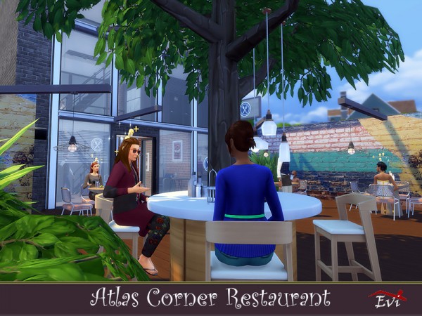  The Sims Resource: Atlas Corner Restaurant by evi