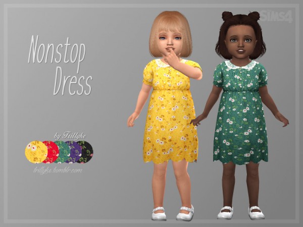 The Sims Resource: Nonstop Dress by Trillyke • Sims 4 Downloads