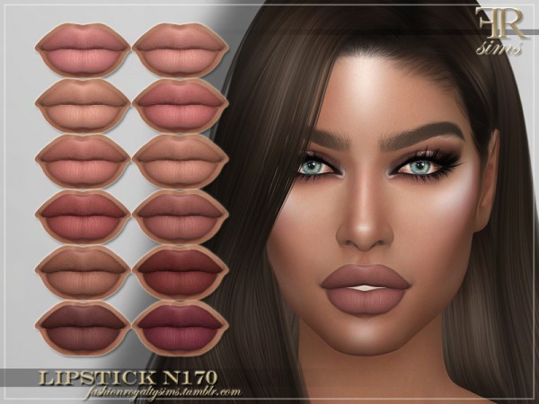  The Sims Resource: Lipstick N170 by FashionRoyaltySims